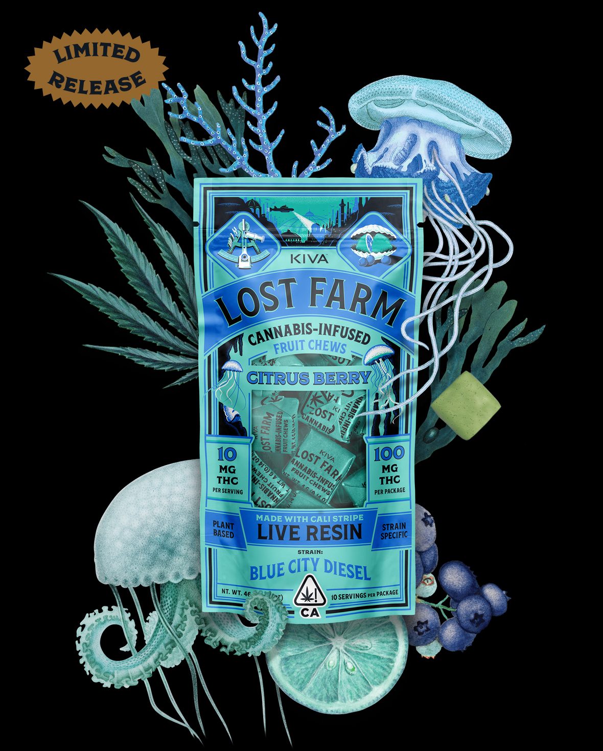 Lost Farm Citrus Berry x Blue City Diesel Chews