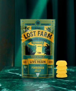 Lost Farm 10mg Pineapple x Forbidden Jelly Cannabis Edibles Gummy